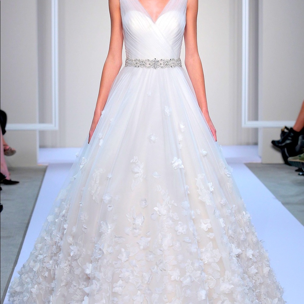 Plus size wedding dress nwt sz 24w Dennis Basso for Kleinfeld